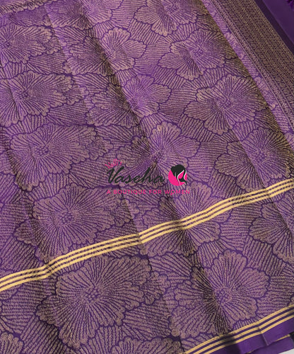 Half Mix - Pure Soft Silk Saree - Long Retta Petta Border with Butta - VVPSS105