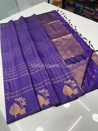 Semi Soft Silk - Violet Shade -VVSSS033