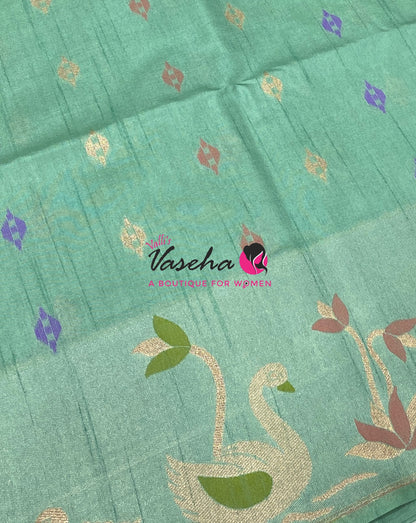 Banarasi - Heritage Meenakari Silk - pista Shade - VVBHS013