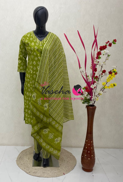 Ready Made - Salwar, Kameez & Duppatta(3pc) - Printed - VVRBS010