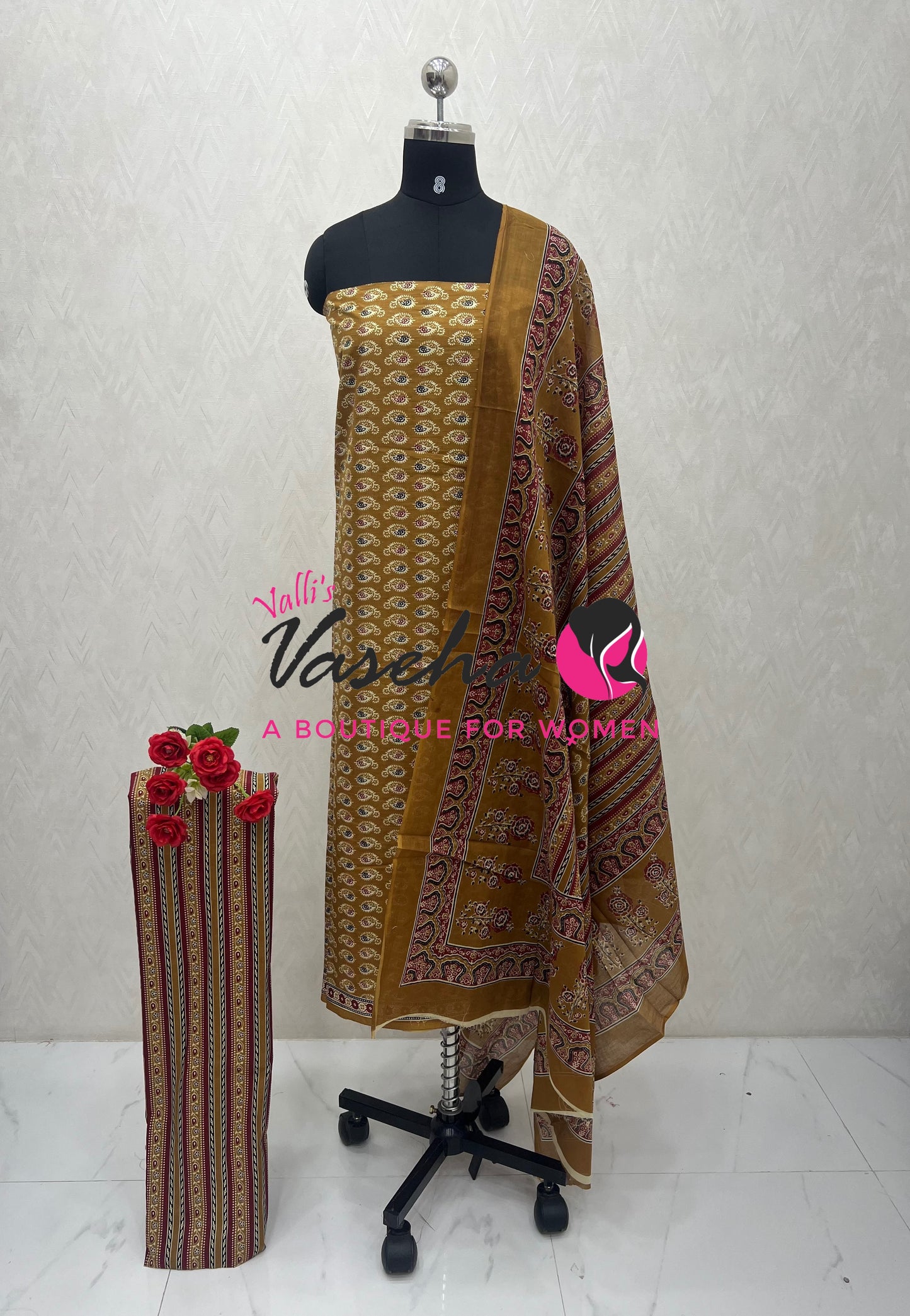 Pure Mul Mul Cotton | Unstitched Material | VVUSM079