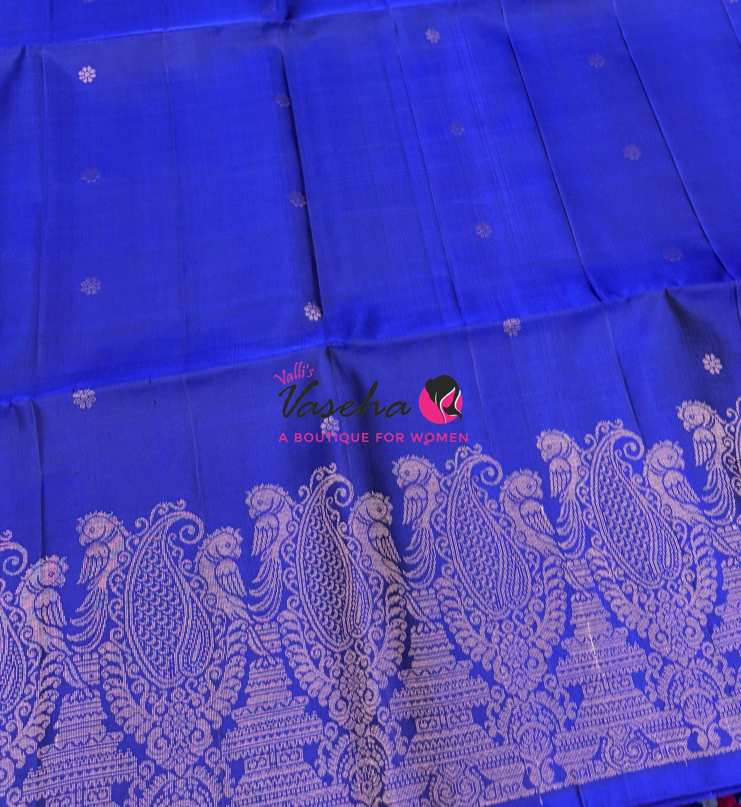 Pure Soft Silk Saree  - Blue Shade - VVPSS094