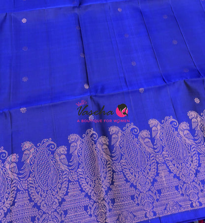 Pure Soft Silk Saree  - Blue Shade - VVPSS094