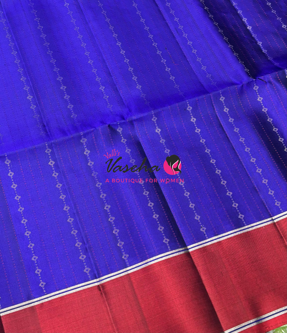 Pure Soft Silk Saree - Blue & Maroon Shade - VVPSS127