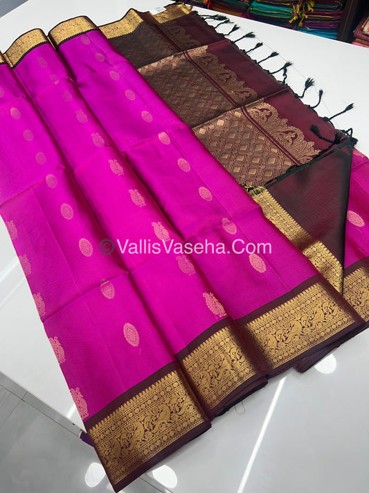 Pure Soft Silk Saree - Kanchi Border - VVPSS033