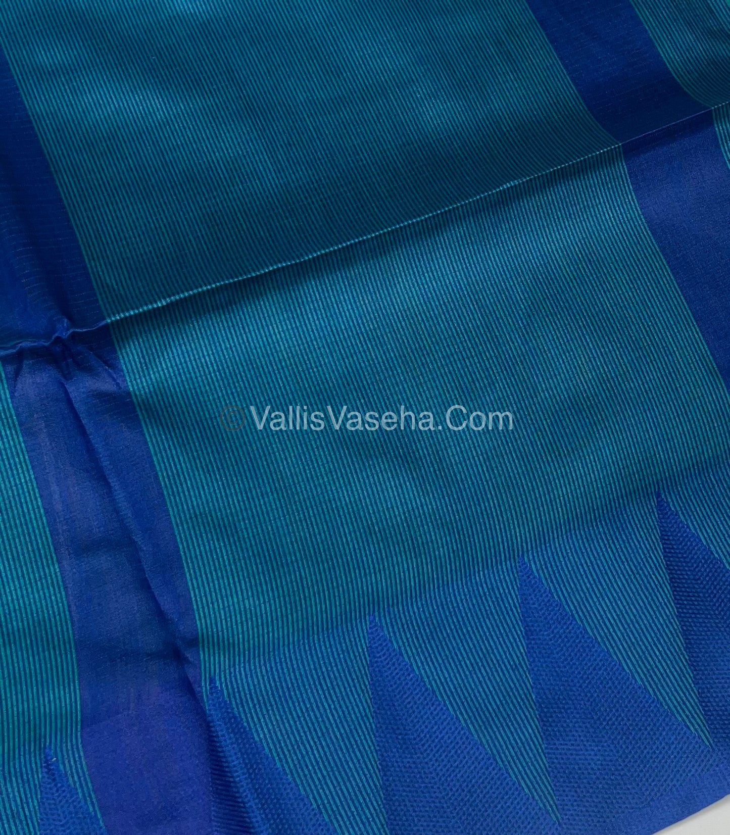 Semi Raw Silk - Blue With Blue Shade - VVRS006