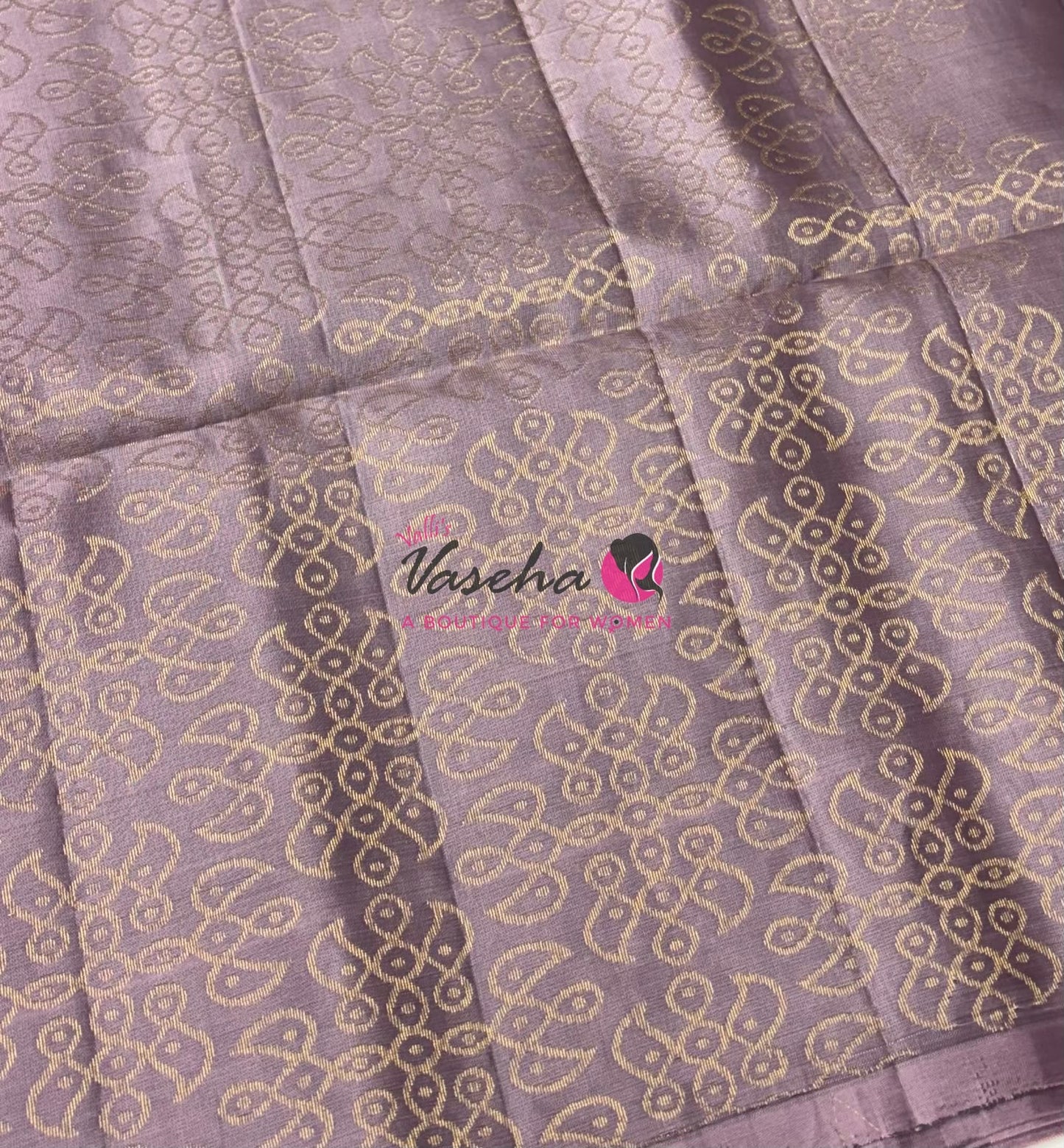 Pure Soft Silk Saree - (1.75 Warp) Kolam Design - Shade Of Maroon & Onion Pink Shade - VVPSS074