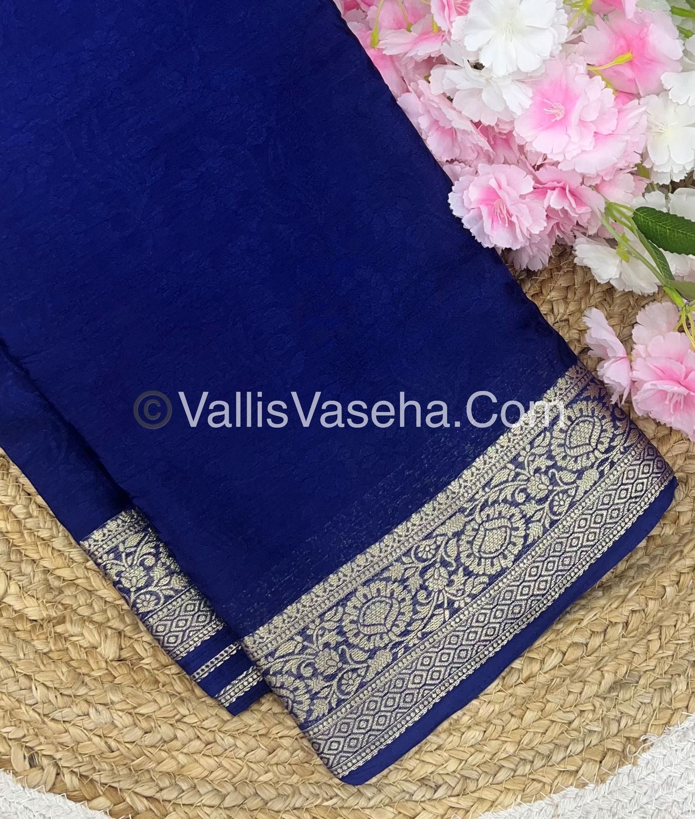 Semi Viscose / Semi Mysore Crepe Silk Variety - Embossed Design - VVSMC002
