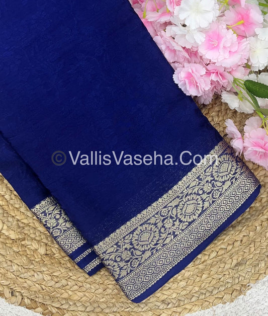 Semi Viscose / Semi Mysore Crepe Silk Variety - Embossed Design - VVSMC002