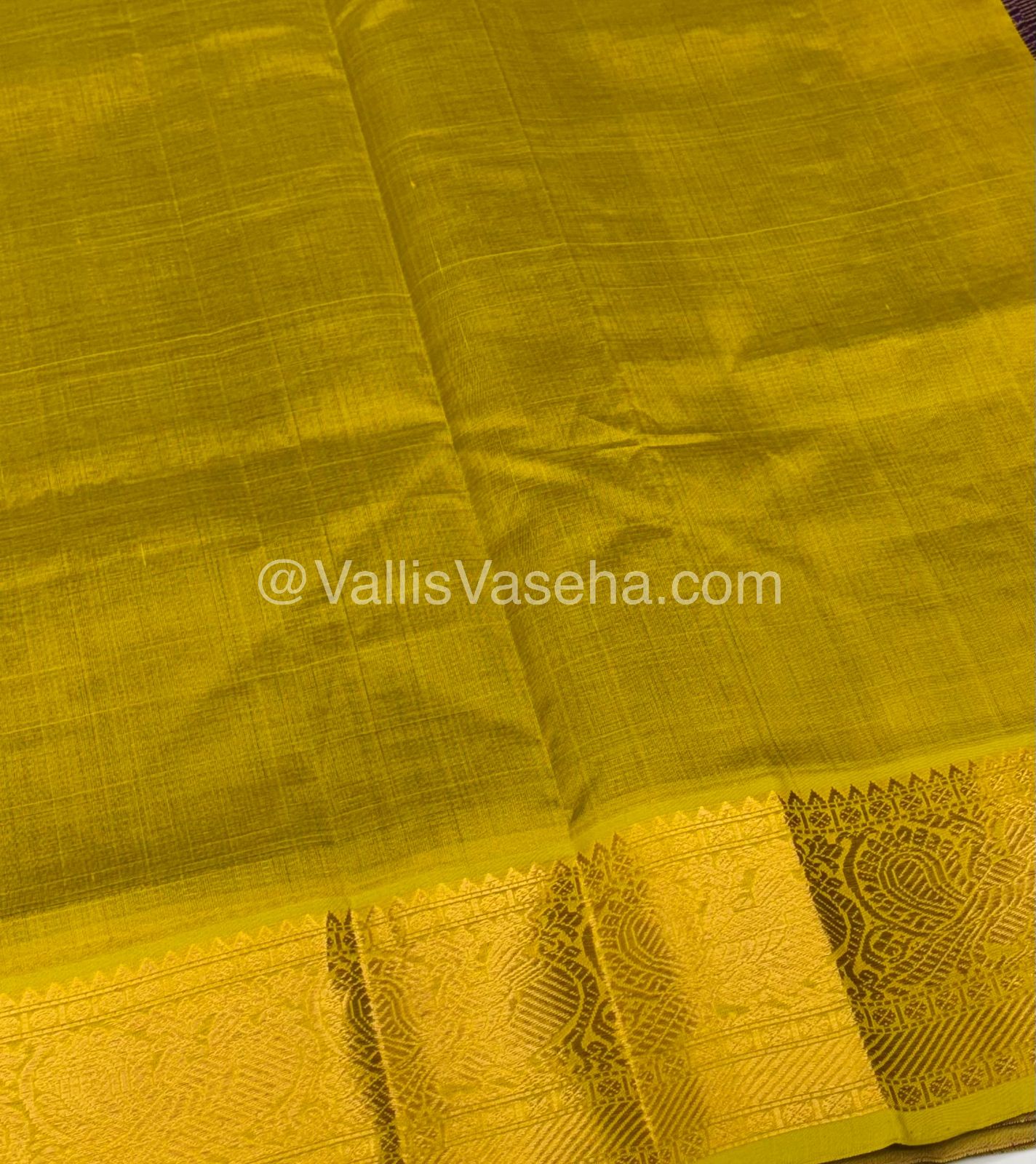 Pure Silk Cotton Saree - Vairavoosi checks - Mayil & Chakkaram - VVMCV002