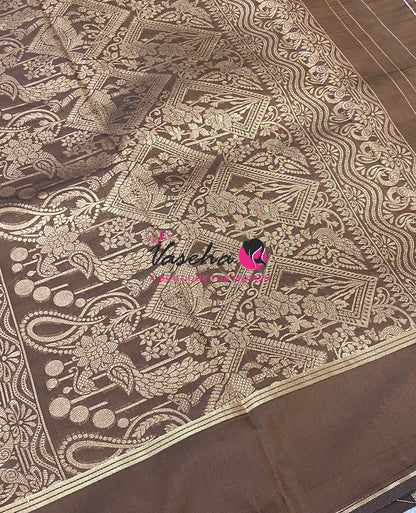 Semi Soft Silk  - Coffee Brown Shade - VVSSS043