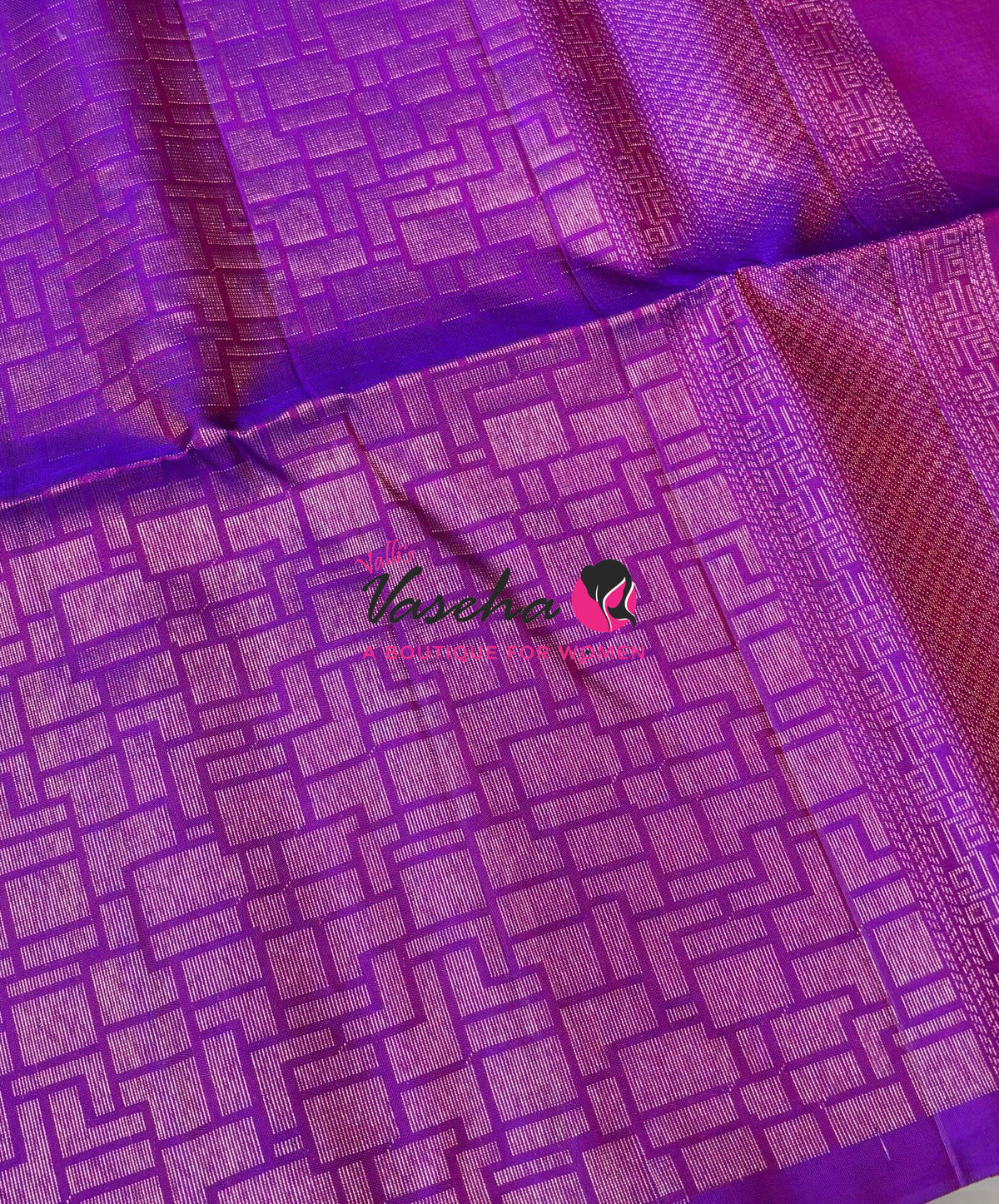 Pure Soft Silk Saree - Mango Yellow & Purple - VVPSS124