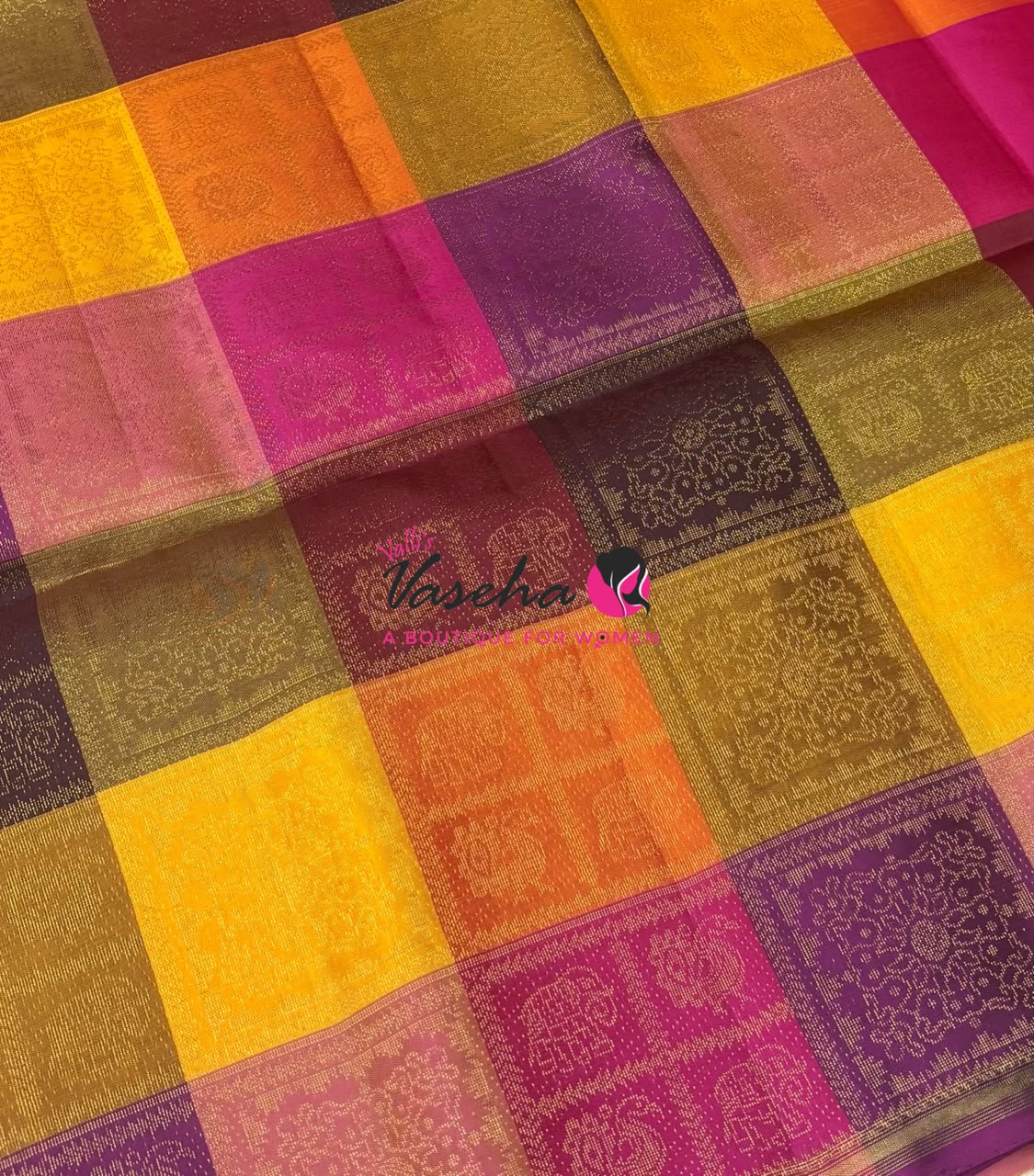 Pure Soft Silk Saree - Partly Pallu -  Half & Half Saree - VVPSS088