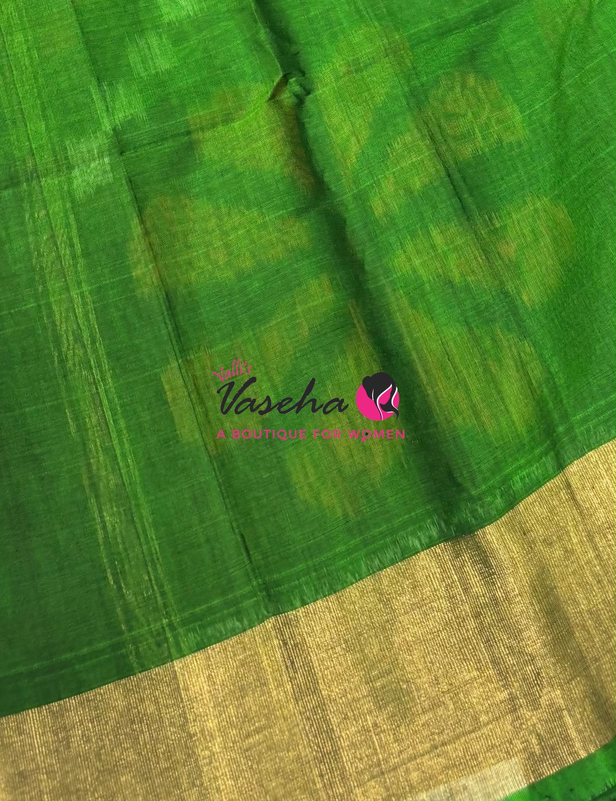 Pochampally Silk Cotton Saree -  Blue & Green Shade - VVPPS001