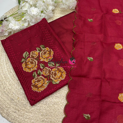 Unstitched Kota  Salwar Material  | VVUSM032