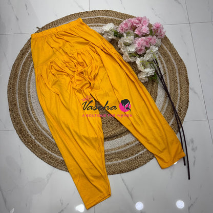 Semi Patiyala - Light Yellow Shade - VVSP001