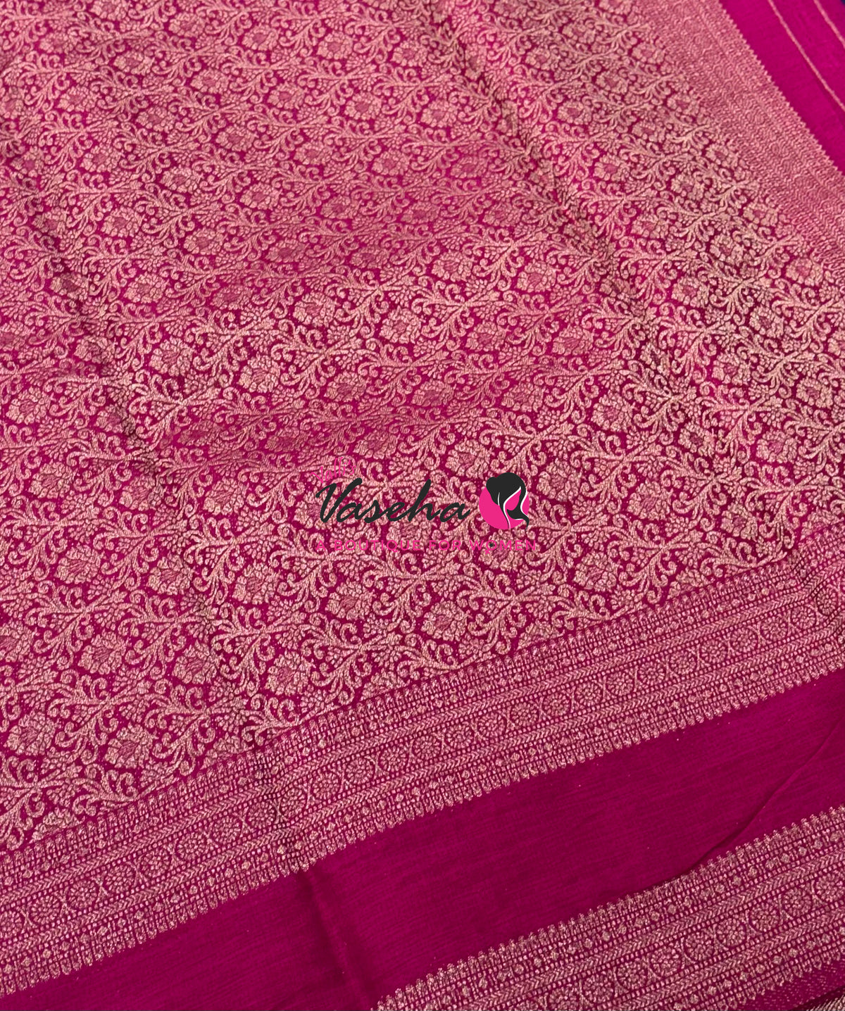 Banarasi - Heritage Silk - Violetish Blue With Pink - VVBHS015