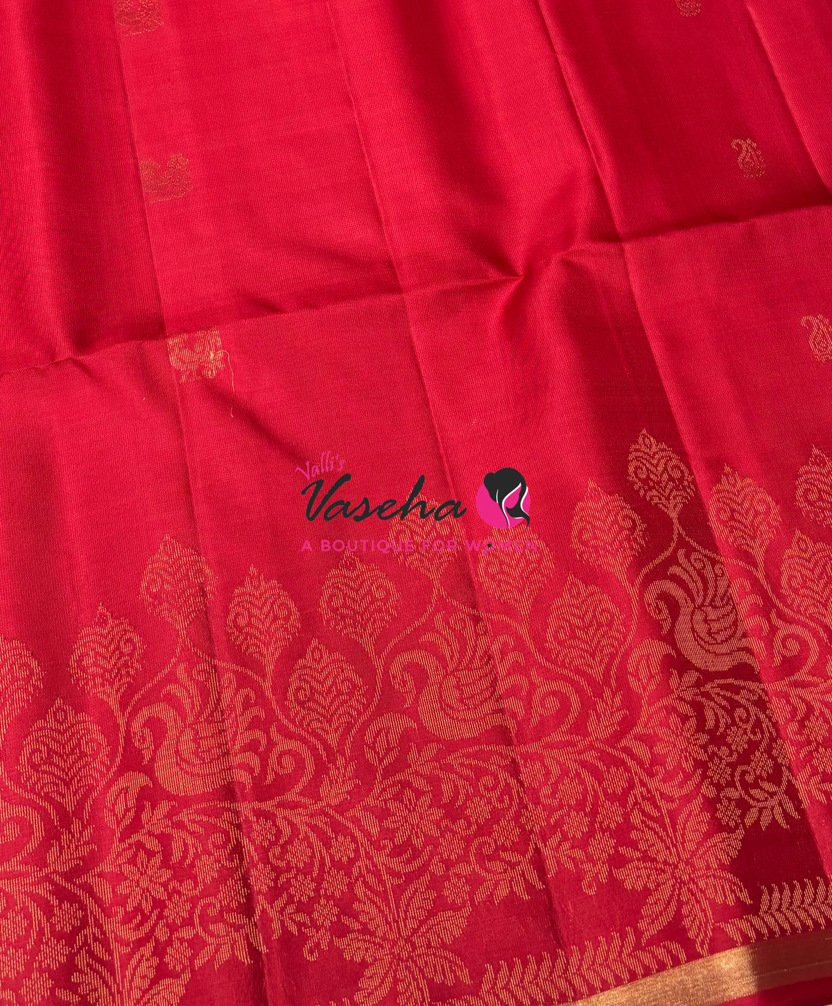 Pure Soft Silk Saree - Red Shade - VVPSS119