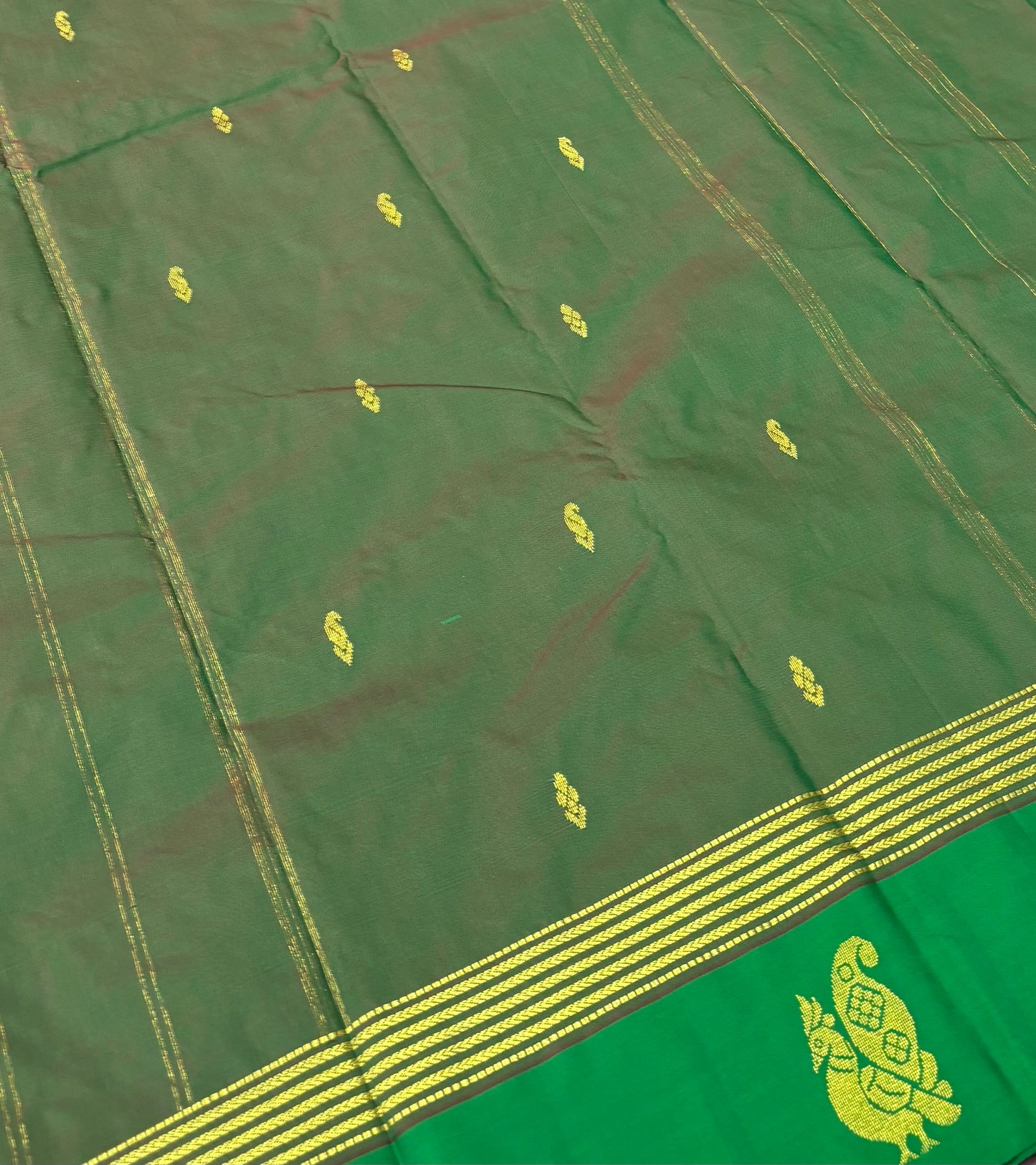 Semi Silk Saree - Kanchi Pattu Style - VVSSS004