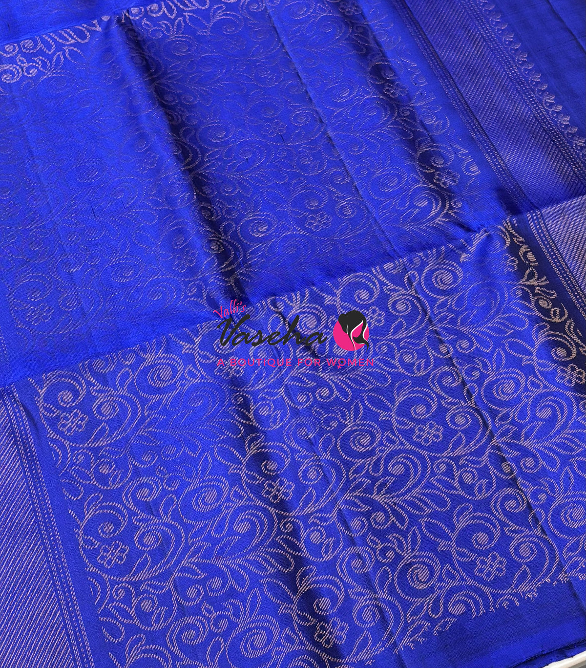 Pure Soft Silk Saree  - Blue Shade - VVPSS113