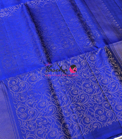 Pure Soft Silk Saree  - Blue Shade - VVPSS113