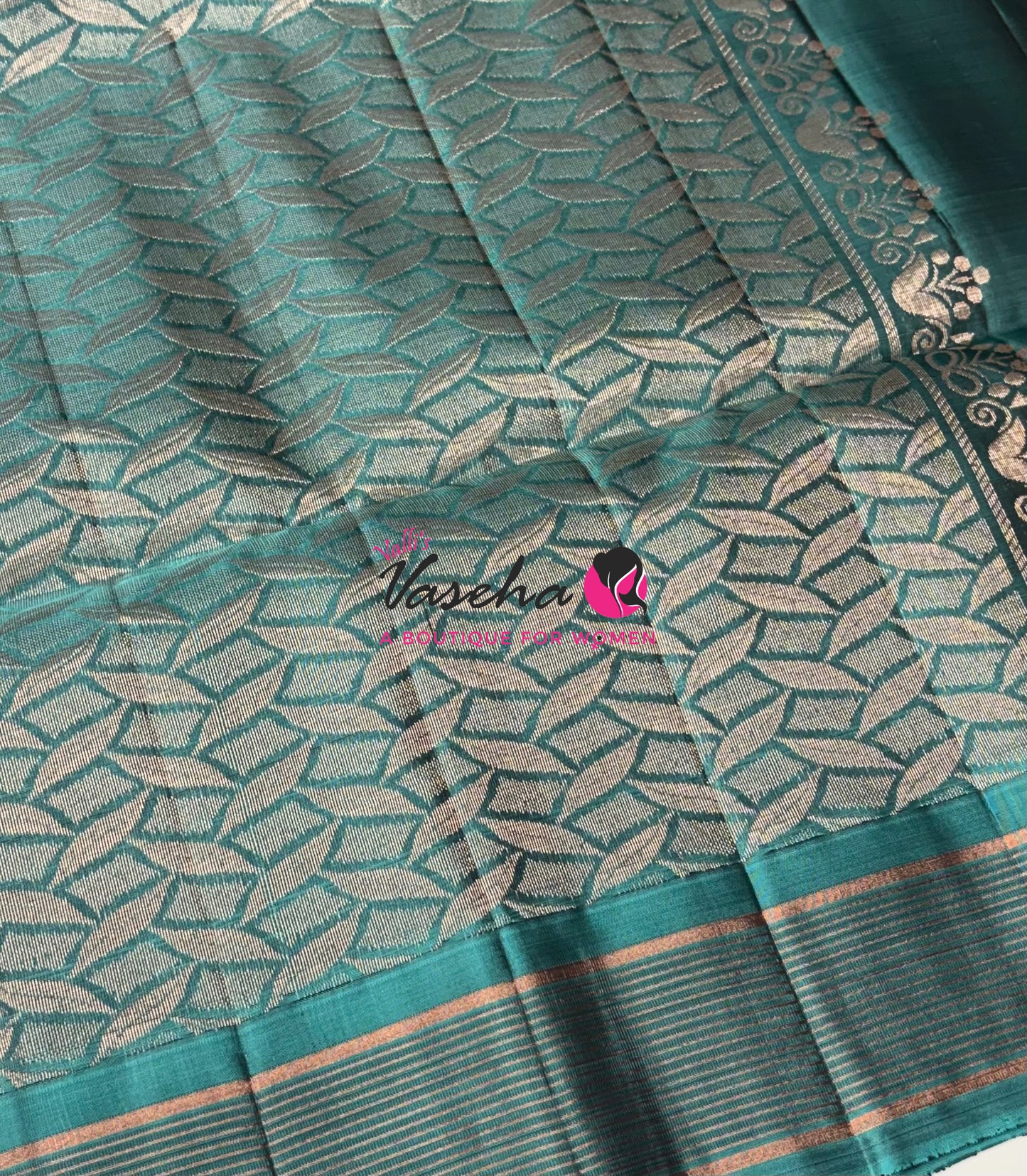 Half Mixed  Soft Silk Saree - (1.75 warp) Purple & Blue - VVPSS090