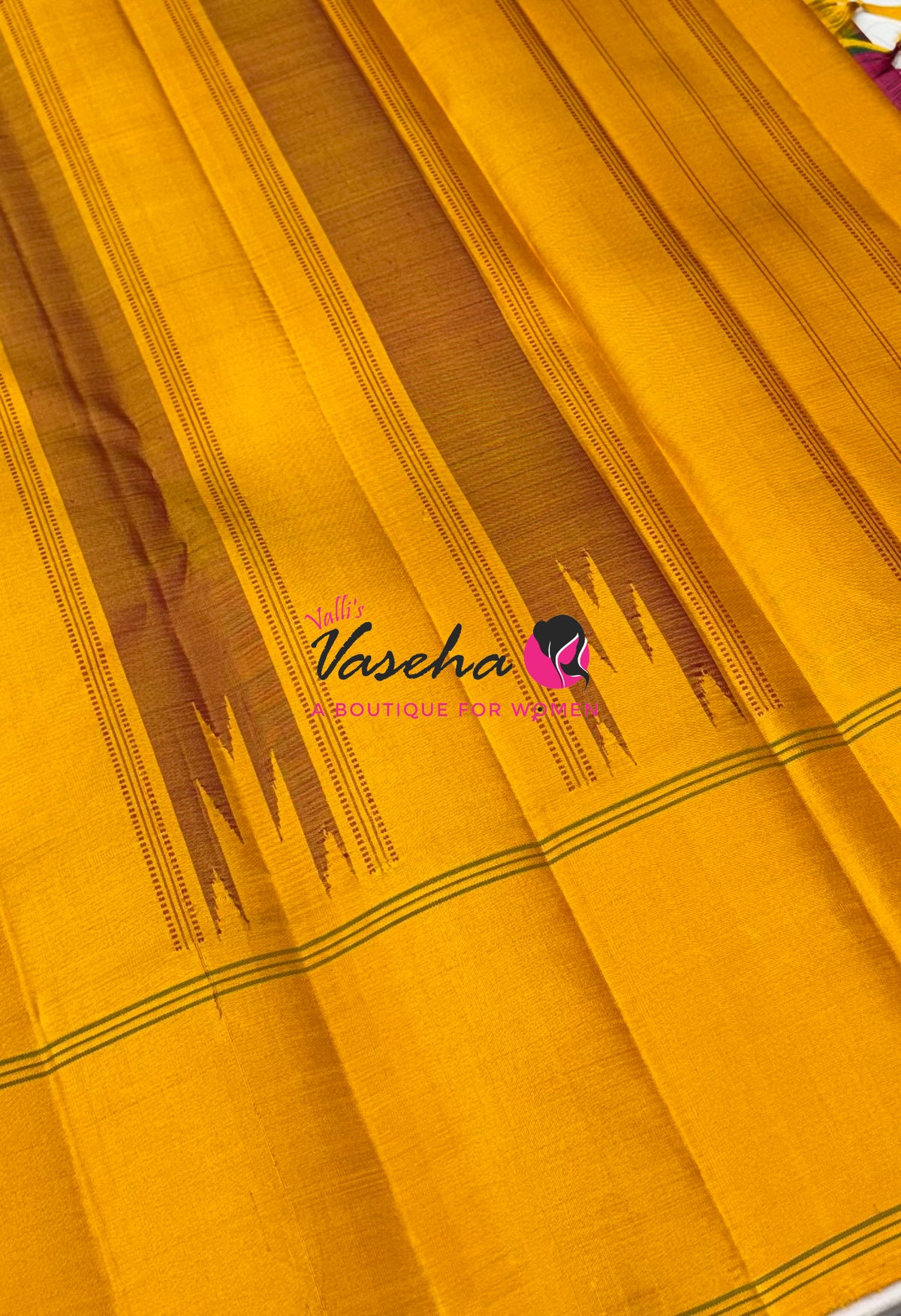 Pure Kanchipuram Silk Saree - Trendy Design - VVPS006