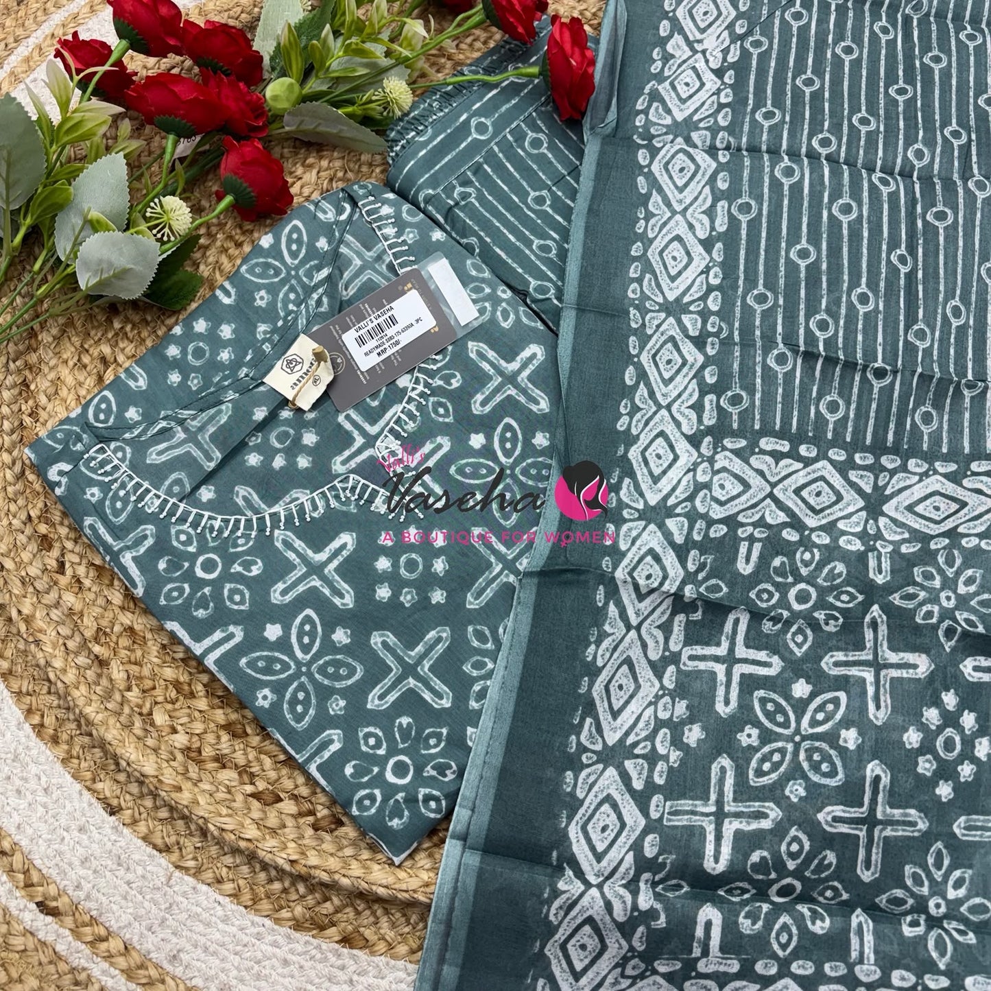 Readymade 3pc Set - Cotton Blended - VVRMS011
