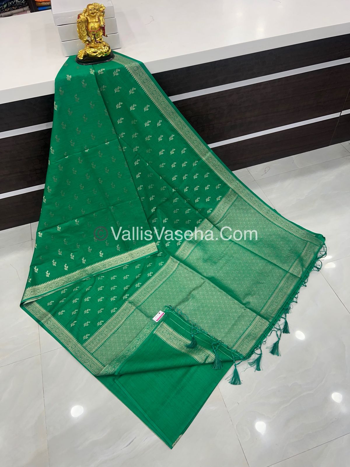 Banarasi - Heritage Silk - Semi Kathan Silk - Green Shade - VVBHS003