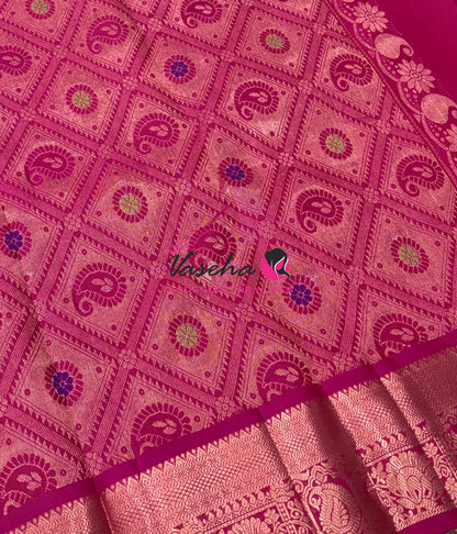 Half Mix - Pure Soft Silk Saree - VVPSS031