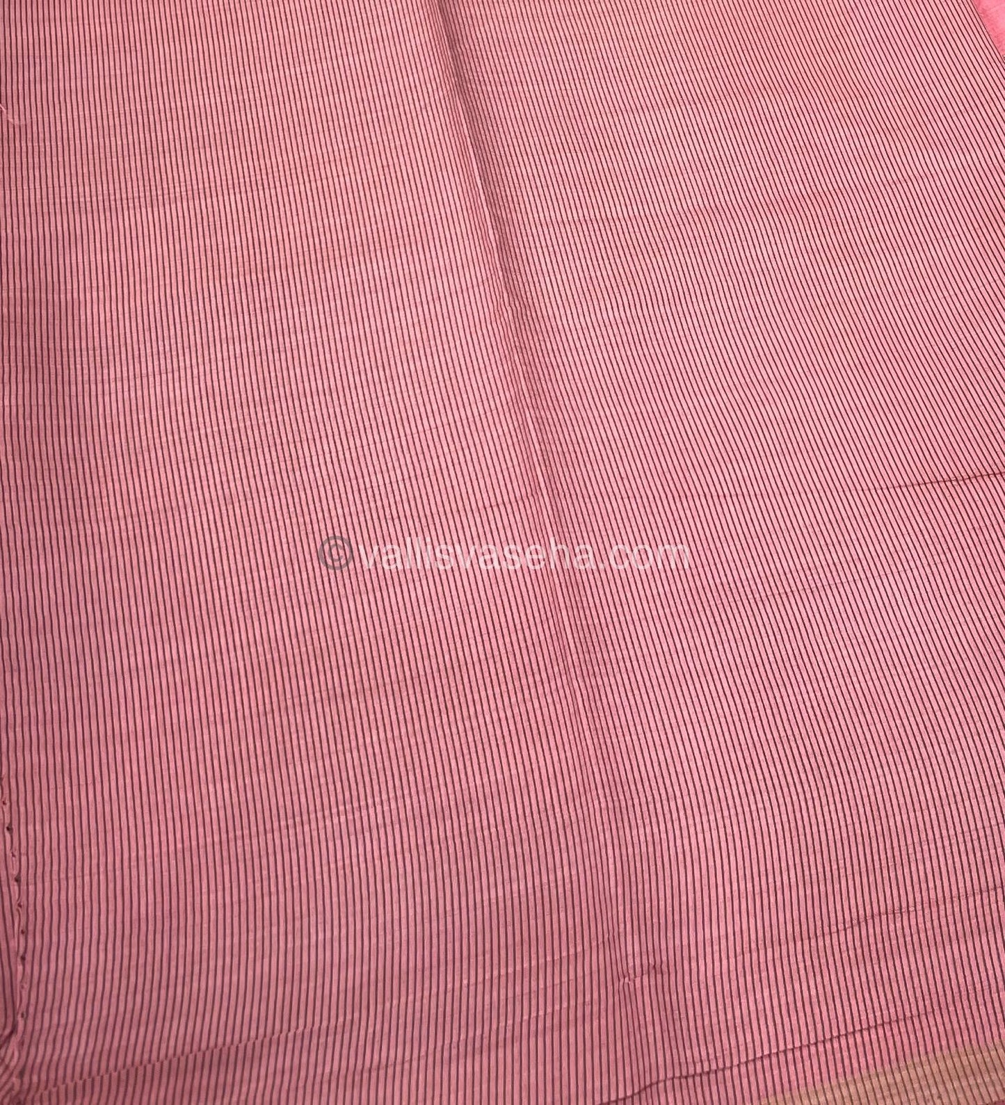 Semi Tussar Silk Saree - Light Peachish Pink shade - VVSTS009