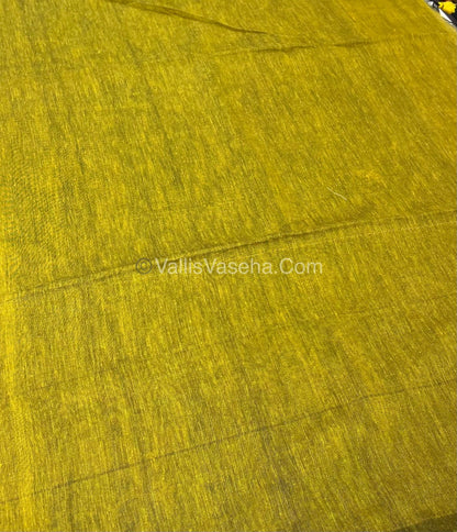 Khadi Cotton Sarees with Kalamkari Blouse - VVKCK001