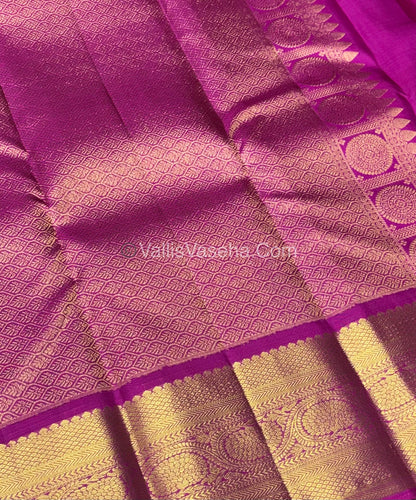 Pure Kanchipuram Silk Saree | Pazhum Pazhamum Checks |VVPS017