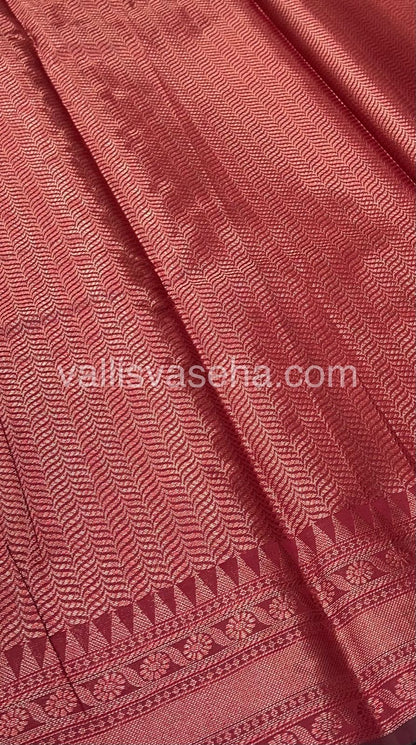 Banarasi - Copper Zari Saree - VVCZ001