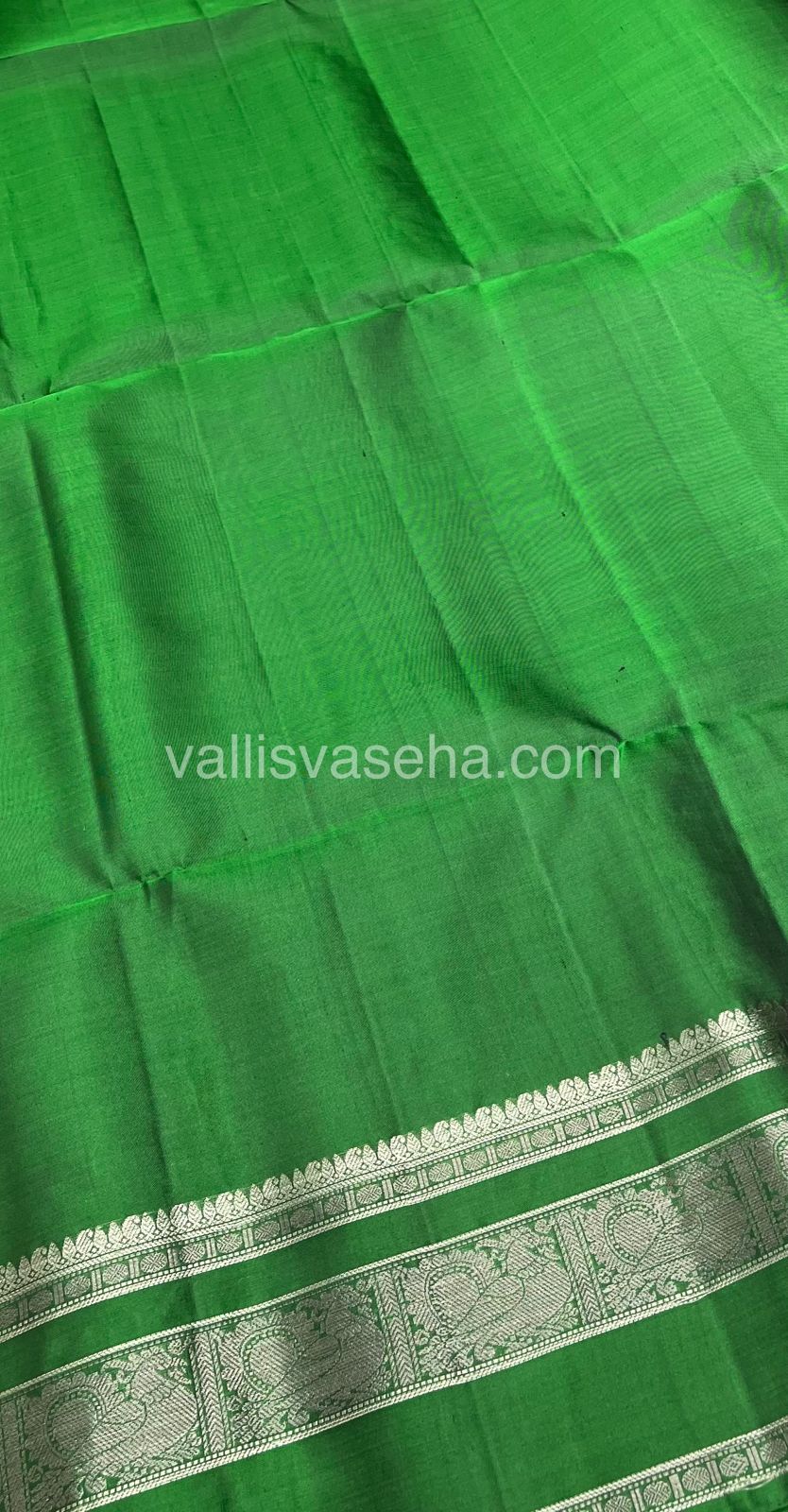 Pure Soft Silk Saree - Green Shade - VVPSS017