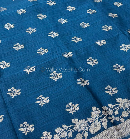 Banarasi - Heritage Silk - Semi Kathan Silk -  Blue Shade - VVBHS008