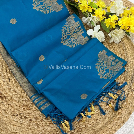 Mulberry Semi Silk - Ramar Blue Shade - VVMSS003
