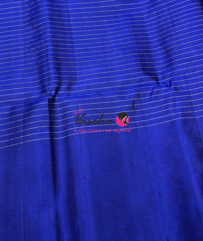 Pure Soft Silk Saree  - Blue Shade - VVPSS115