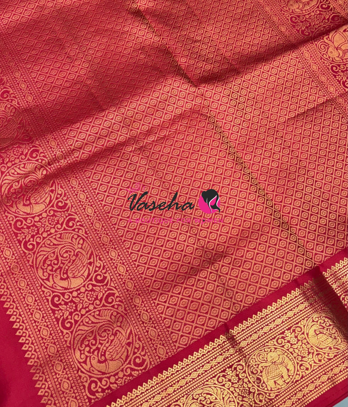 Pure Soft Silk Saree  - Red Shade - VVPSS109
