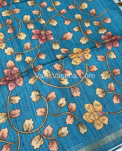 Art Silk / Semi Gicha Tussar Saree  - VVSGT002