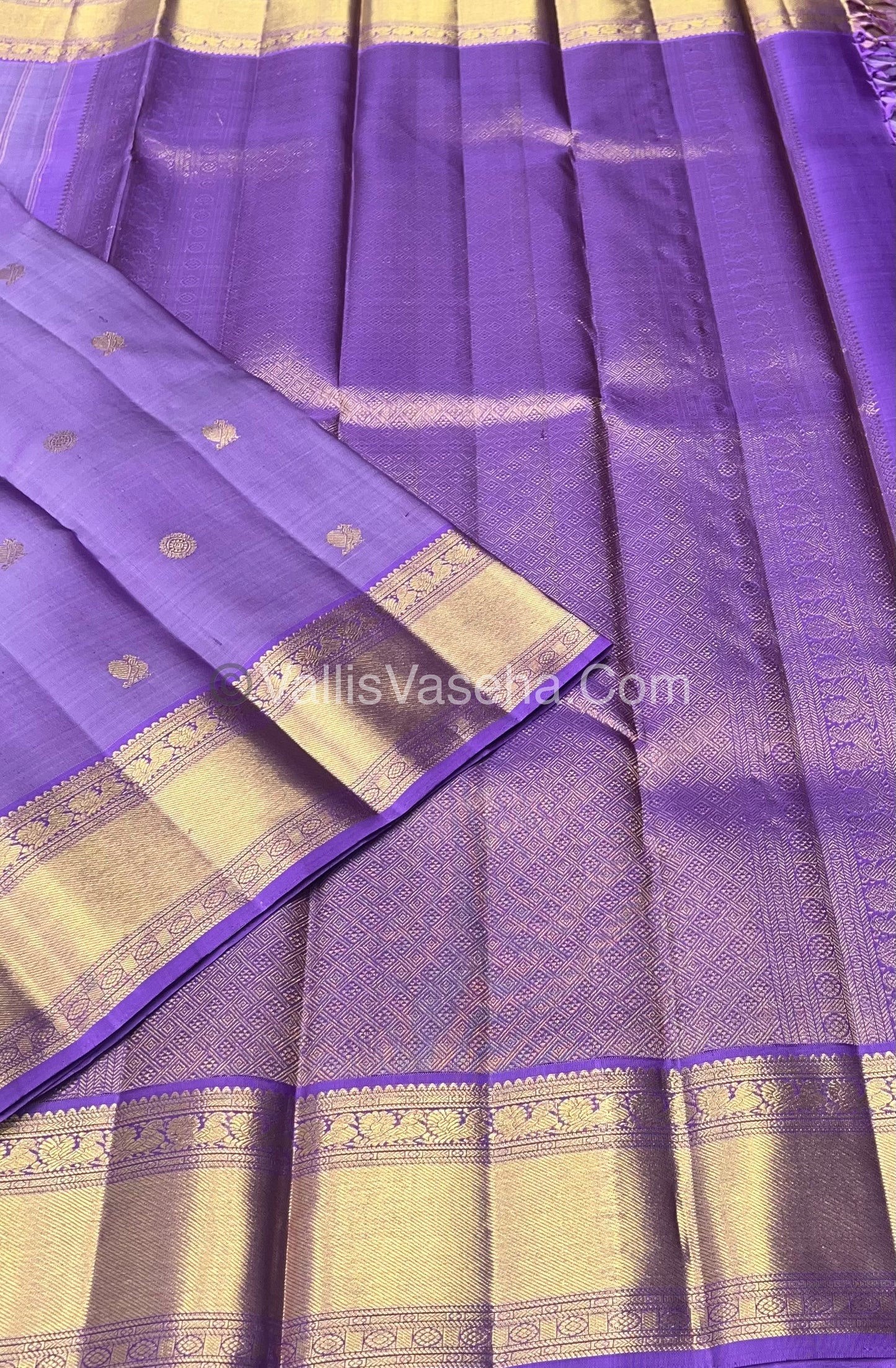 Pure Kanchipuram Silk Saree - Lavender Shade - VVPS014