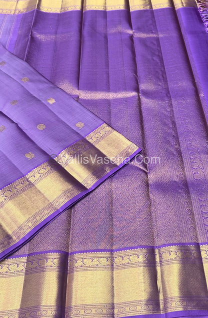 Pure Kanchipuram Silk Saree - Lavender Shade - VVPS014