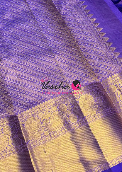 Pure Kanchipuram Silk Saree - Lavender Shade - VVPS040