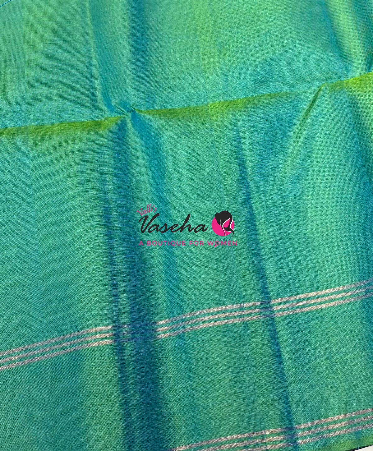 Pure Soft Silk Saree  - Kolam Weaving  - Purple & Dual Tone Green Combo - VVPSS160