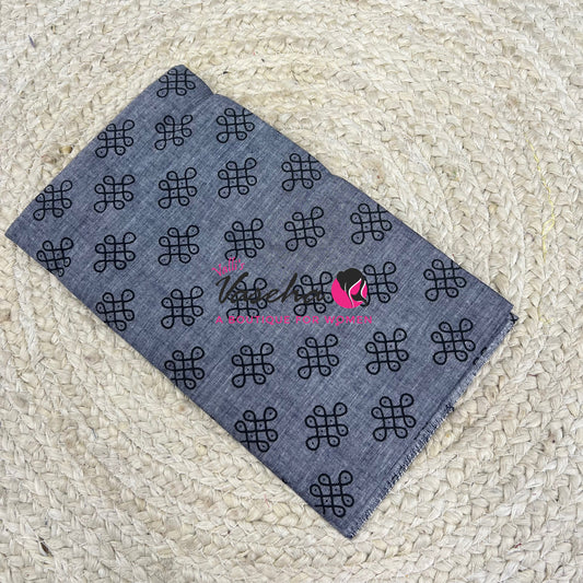Blouse Bit - Kolam Print - 1 mtr - VVBB001
