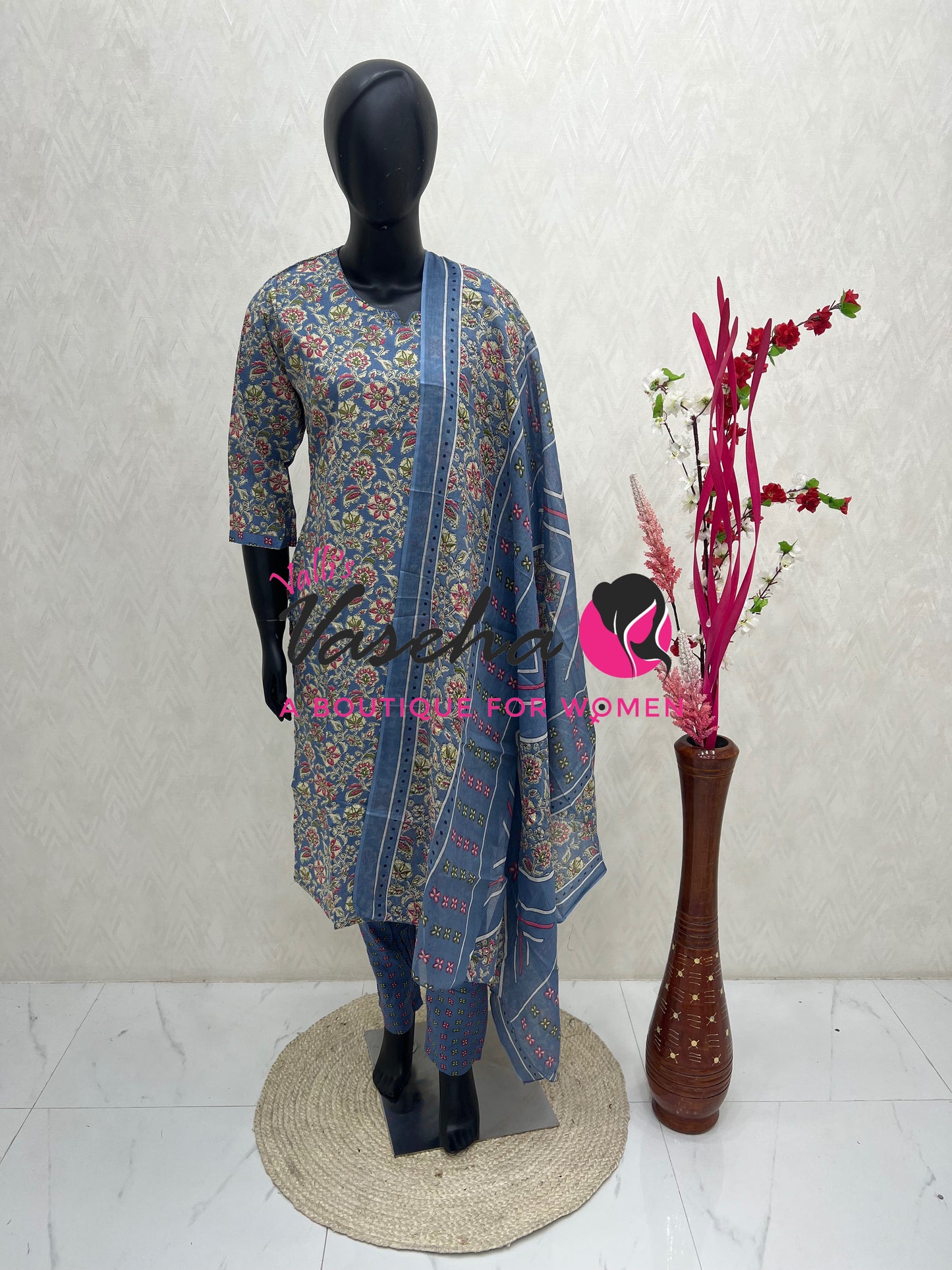 Ready Made - Salwar, Kameez & Duppatta(3pc) - Printed - VVRBS007