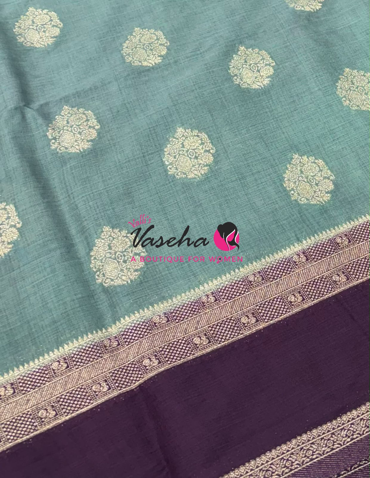 Banarasi - Heritage - Contrast  - Retta Petta border - VVBHS017