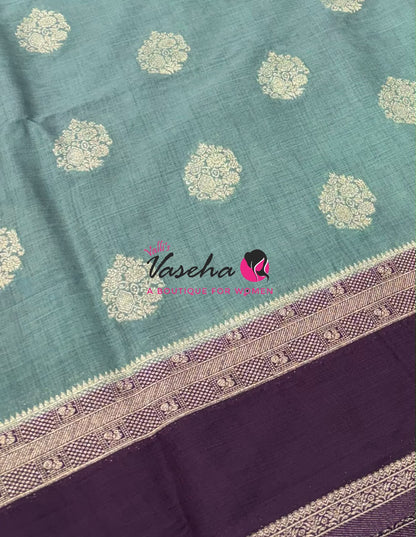 Banarasi - Heritage - Contrast  - Retta Petta border - VVBHS017