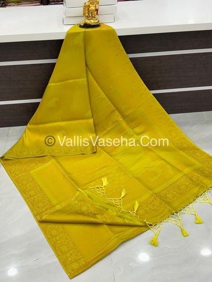 50% less - Offer Saree - Semi Soft silk Saree   - VVDS006