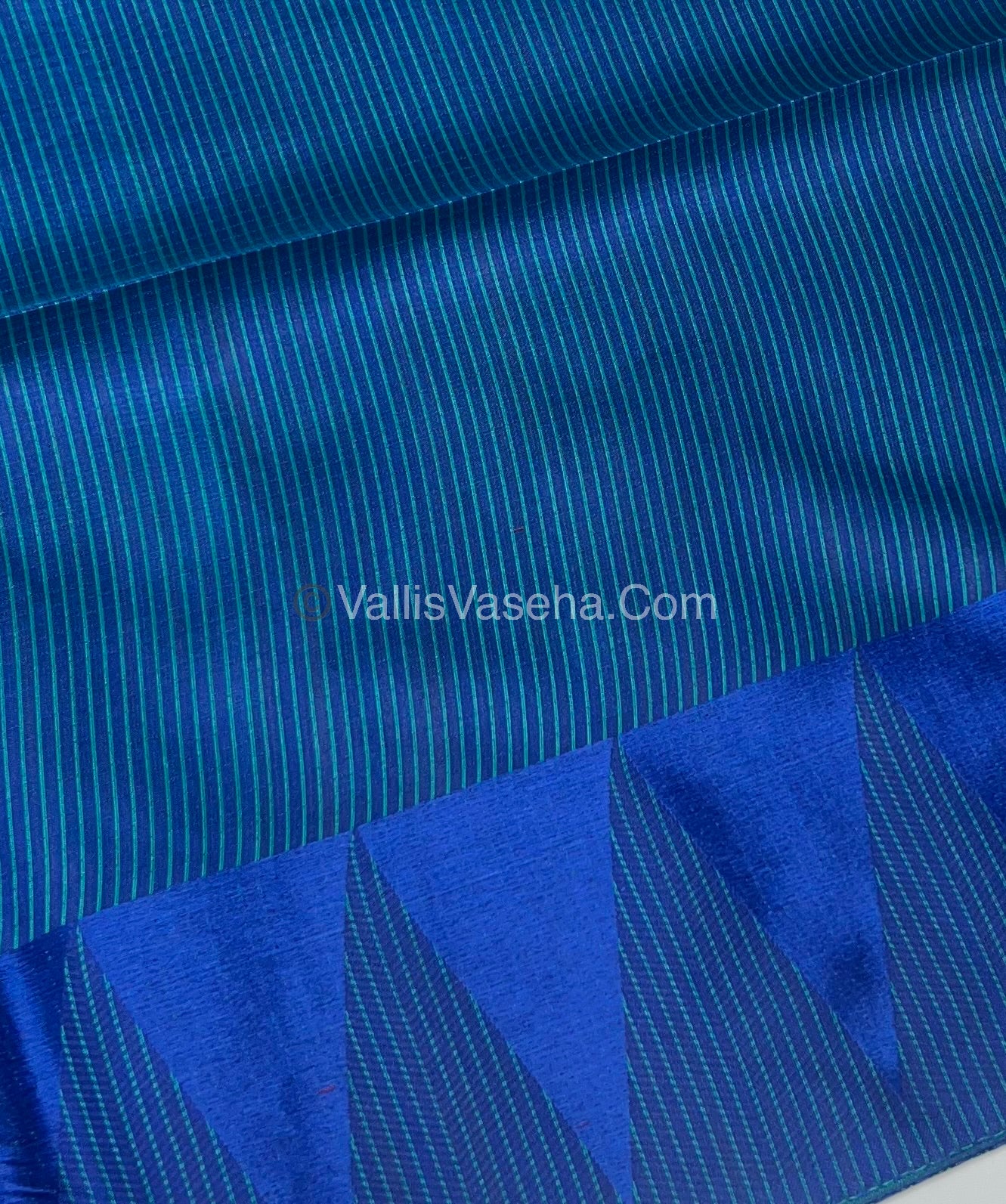 Semi Raw Silk - Blue With Blue Shade - VVRS006